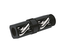 Alloy threaded inch ball screw nut with 0.631 in. diameter, 0.5 in. lead, and 2 circuits