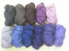 Merino wool Mixed Bag in Purple Tones.