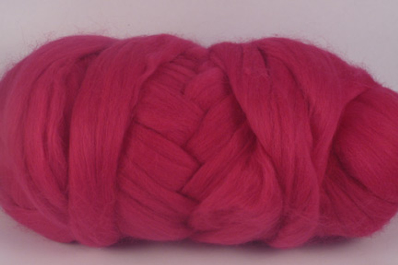 Tasmanian Raspberry | Superfine Merino Roving (Tops) - Outback Fibers