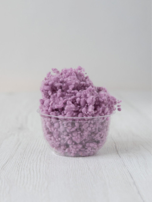 Merino wool Nepps in Primrose color