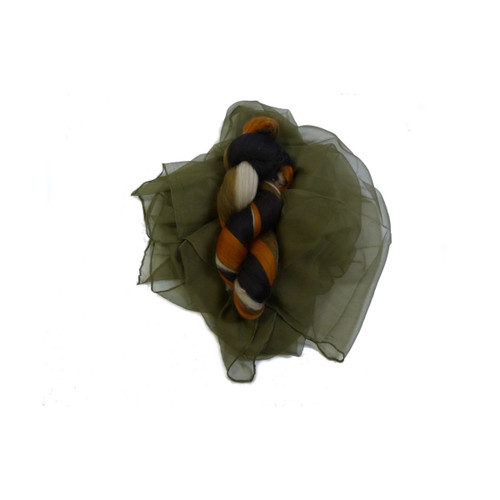 Khaki Silk Gauze Nuno scarf kit