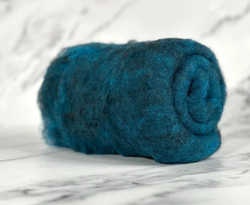 Blended Batt--Blue Jay