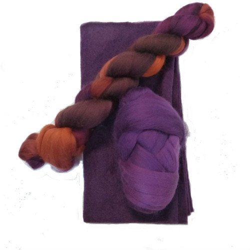 Aubergine Ruffle Scarf Kit
