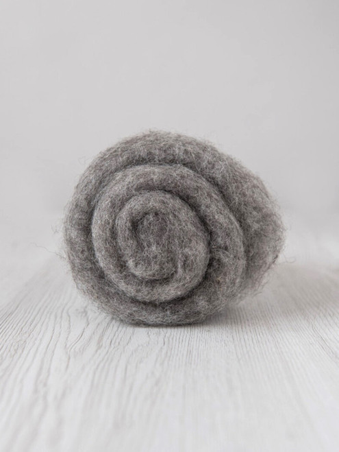 Bergschaf Wool Batt--Natural Grey