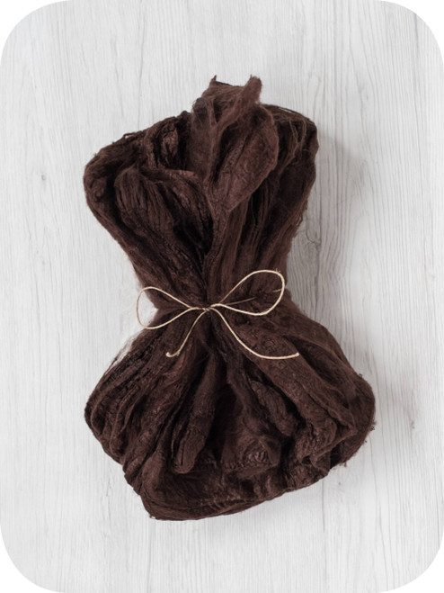 Silk hankies. This solid color is Chocolate