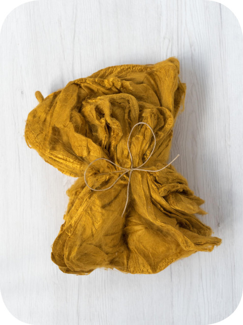 Silk hankies. This solid color is Saffron