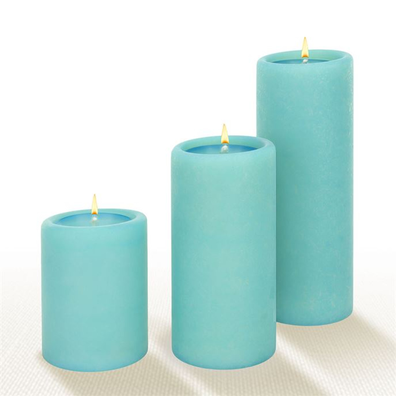 Lucid Liquid Candles - 3x6 Sheer Natural Etoile Pillar Candle - Distinctive  Decor