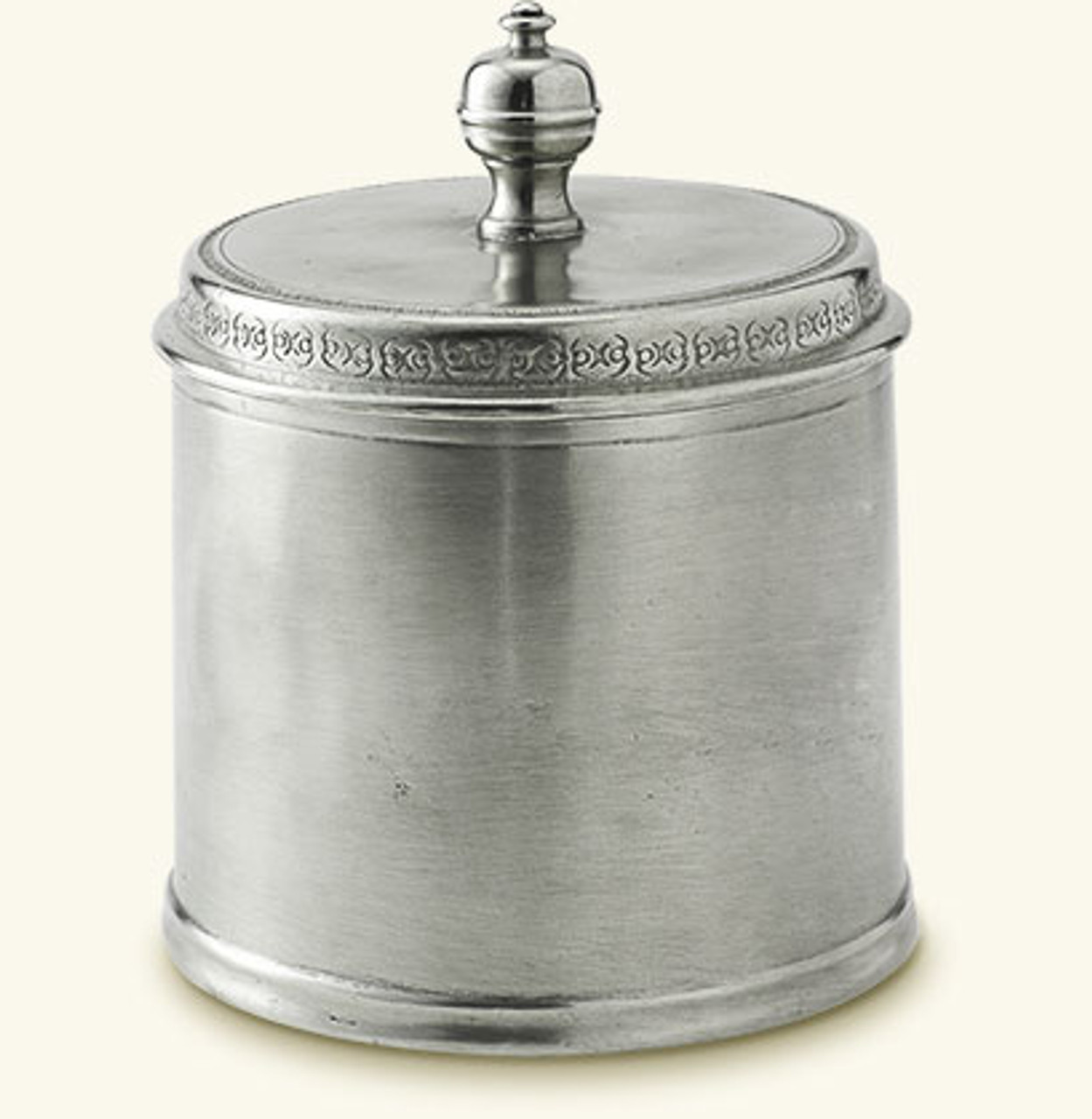 Pewter & Glass Jug with Lid - Italian Pewter Drinkware