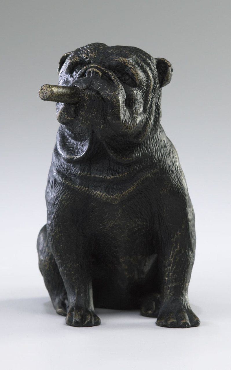 liter Spanien Skeptisk Mini Cigar Smoking Bulldog Sculpture by Cyan Design - Distinctive Decor