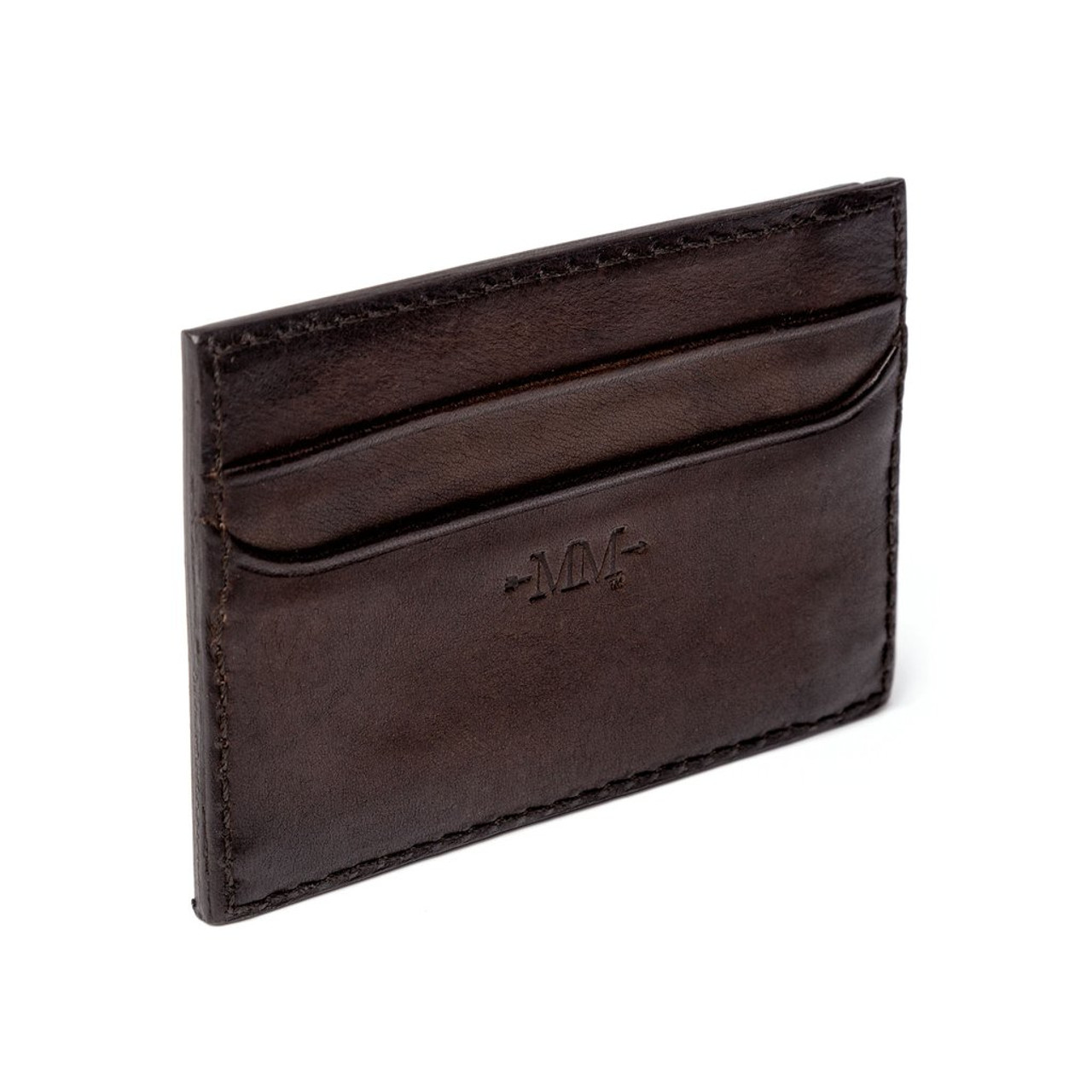 Benjamin Leather Bifold with Front Pocket Wallet Hickory