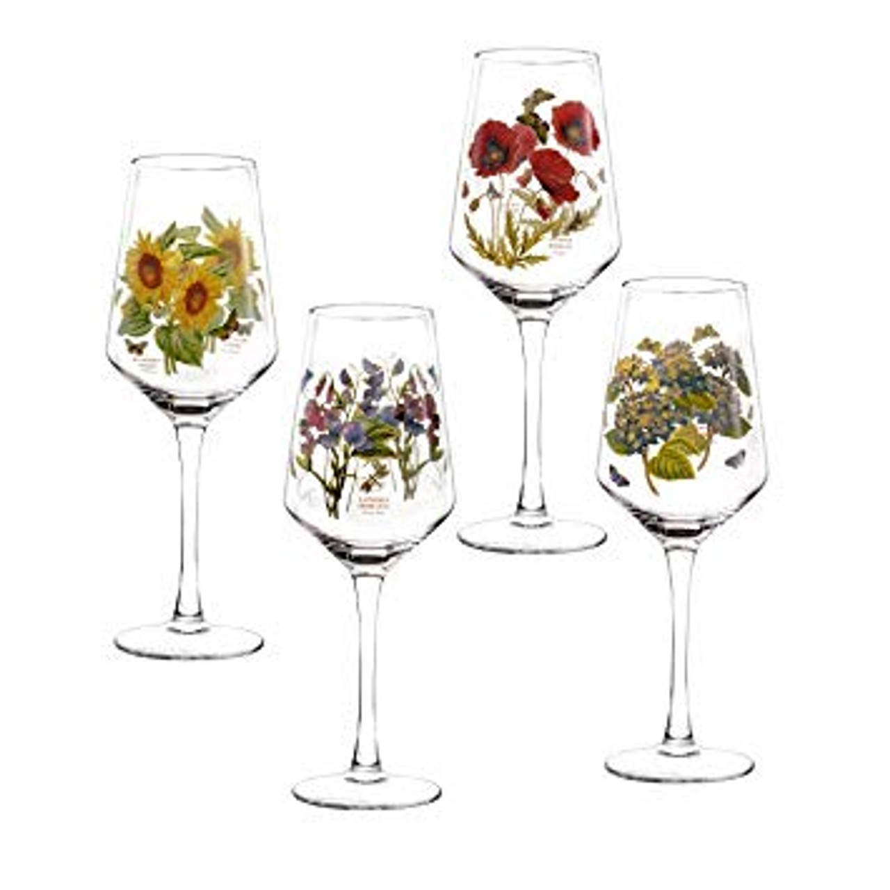Hydrangea Stemless Wine Glasses