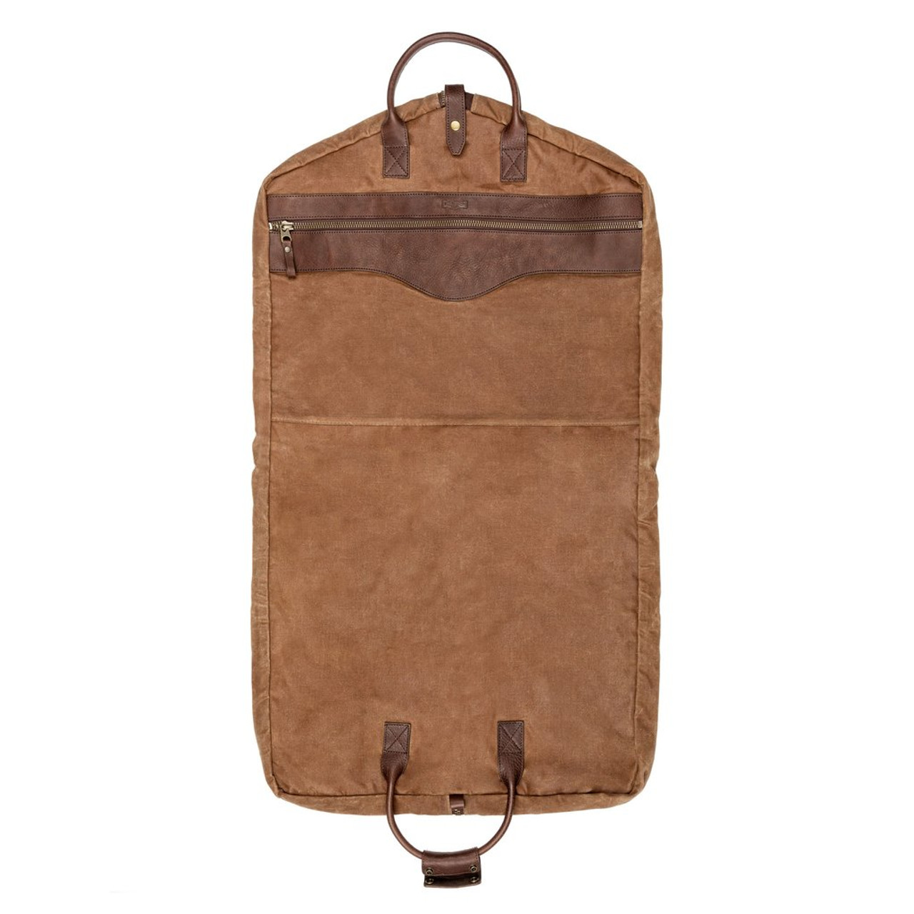WHITE WING CANVAS AND LEATHER GARMENT BAG BROWN