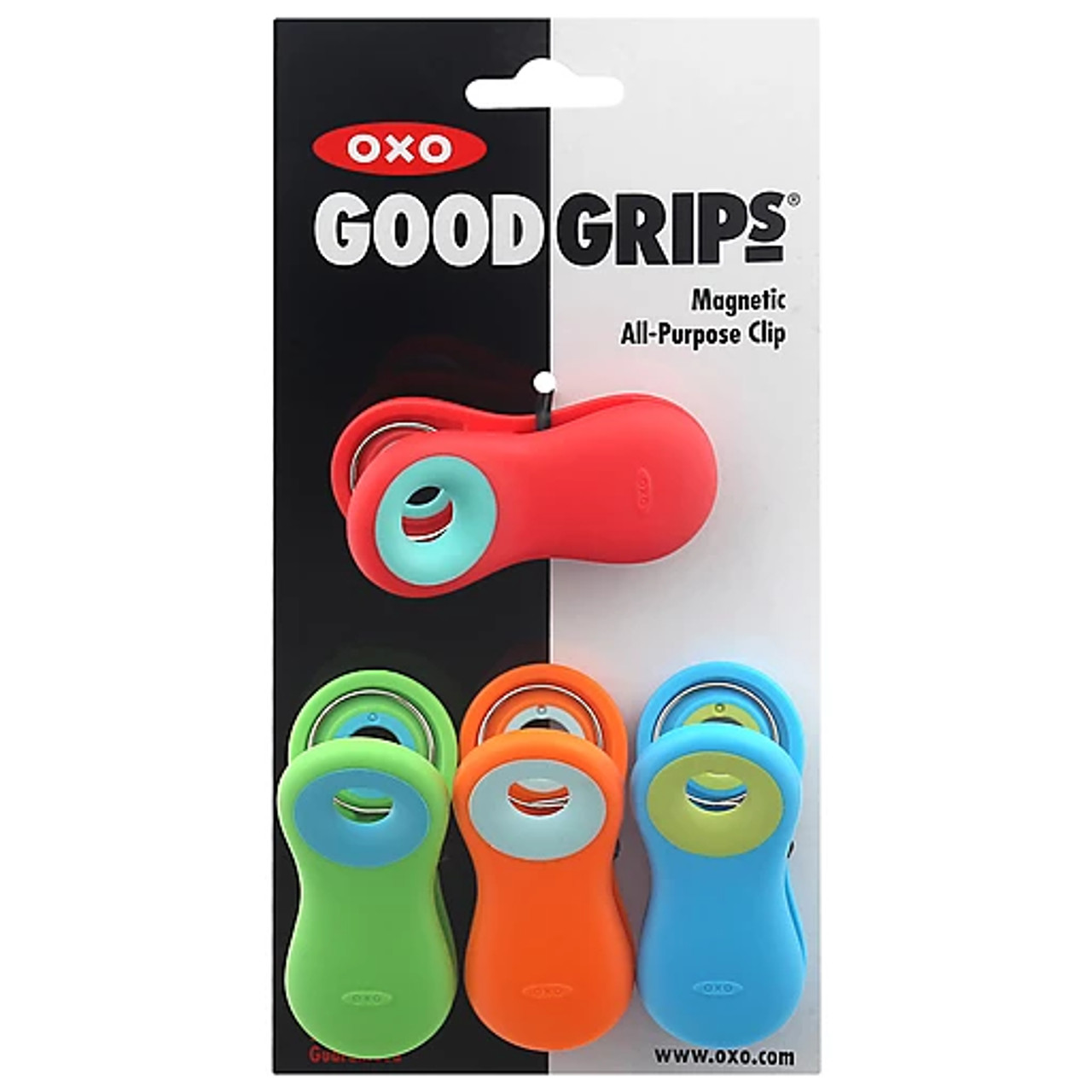 OXO 4-Pack Magnetic All-Purpose Clips | White