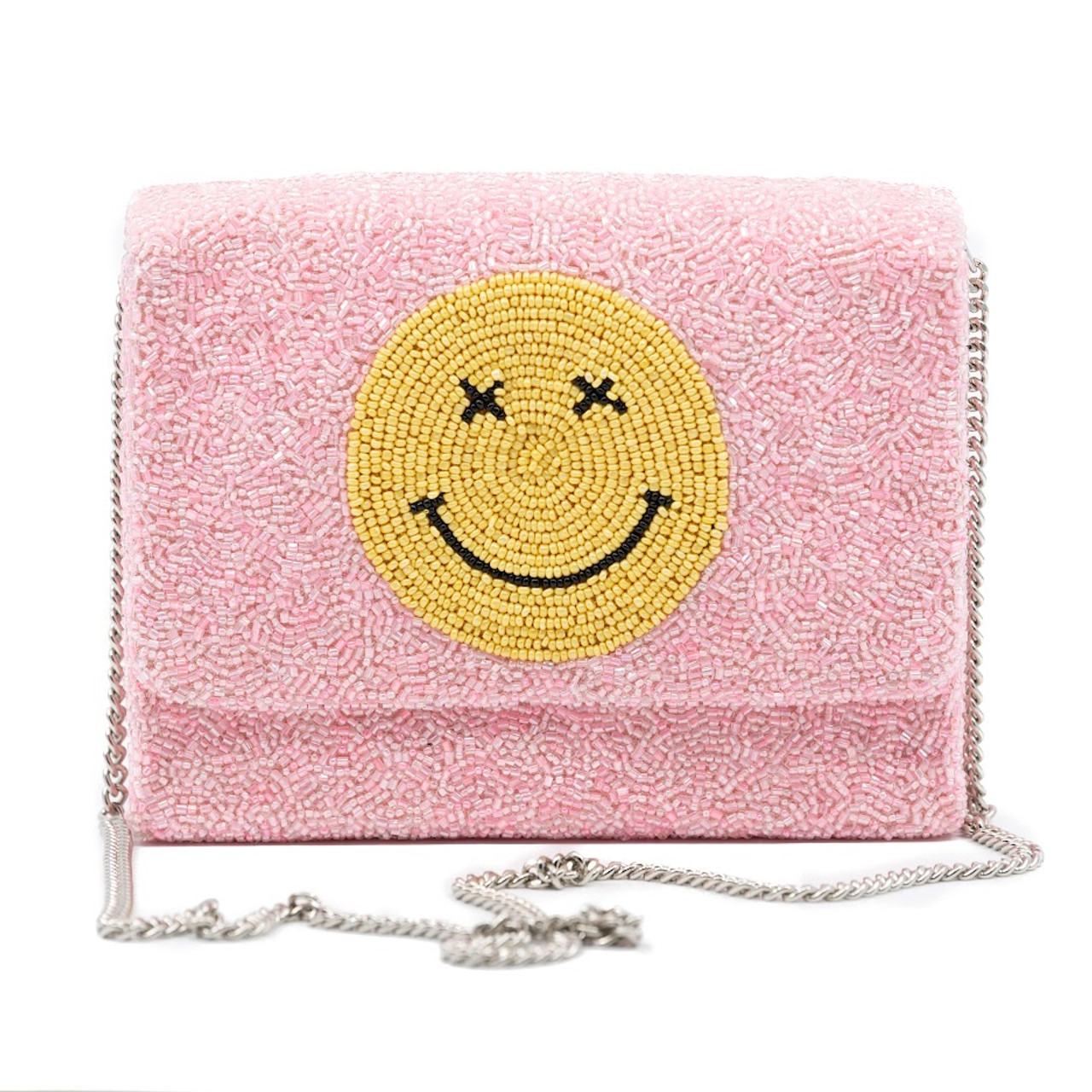 Tiana Designs Pink with Smiley Face Shoulder Bag - Distinctive Decor