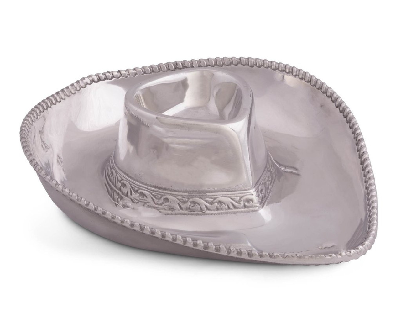 Arthur Court Designs Cowboy Hat Chip & Dip Tray - Distinctive Decor
