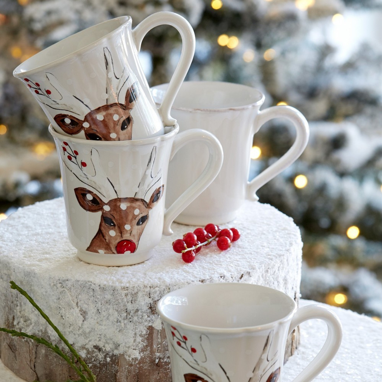 Reindeer Mug and Spoon Set
