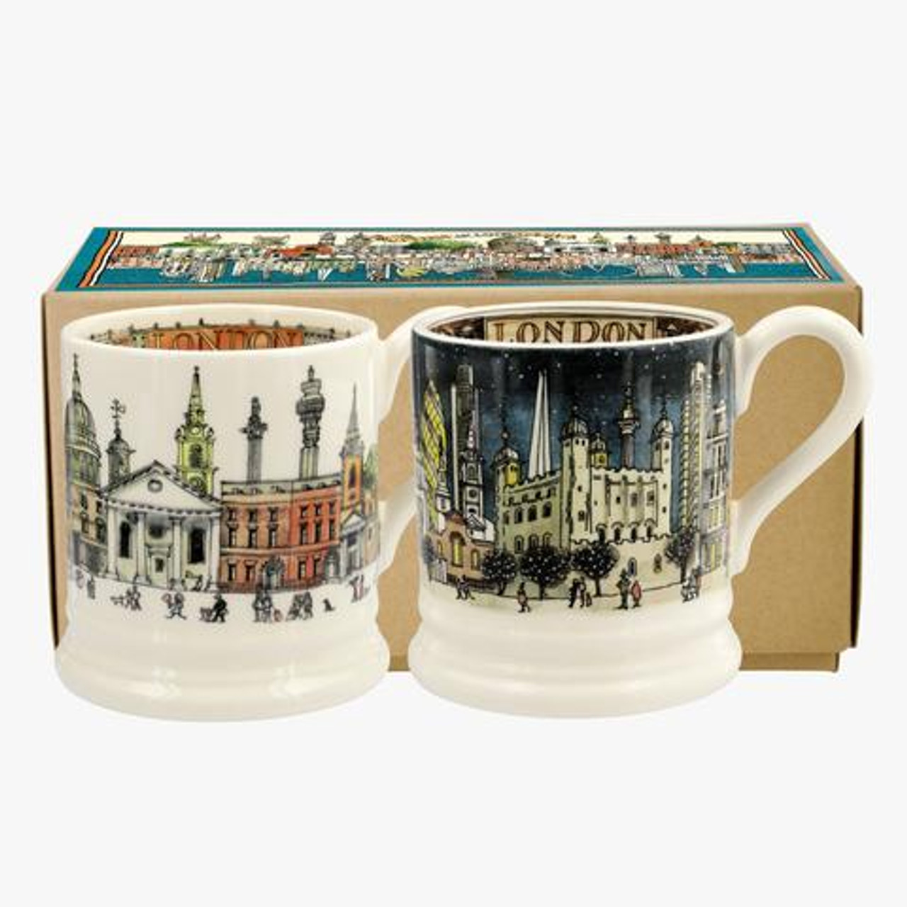 Emma Bridgewater Rise and Shine Set of 2 Half Pint Mug Boxed