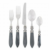 Vietri Aladdin Antique Charcoal Flatware