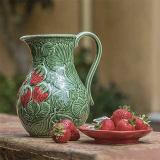 Bordallo Pinheiro Strawberry Majolica Dishes