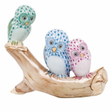 Herend Multicolor Shaded Bird Figurines