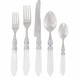 Vietri Aladdin Brilliant White Flatware