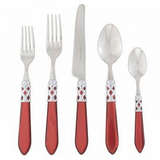 Vietri Aladdin Brilliant Red Flatware