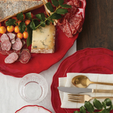 Le Cadeaux Garnet Red Dinnerware Collection