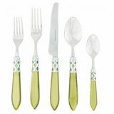 Vietri Aladdin Brilliant Chartreuse Flatware