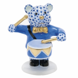 Herend Shaded Sapphire Blue Bear Figurines