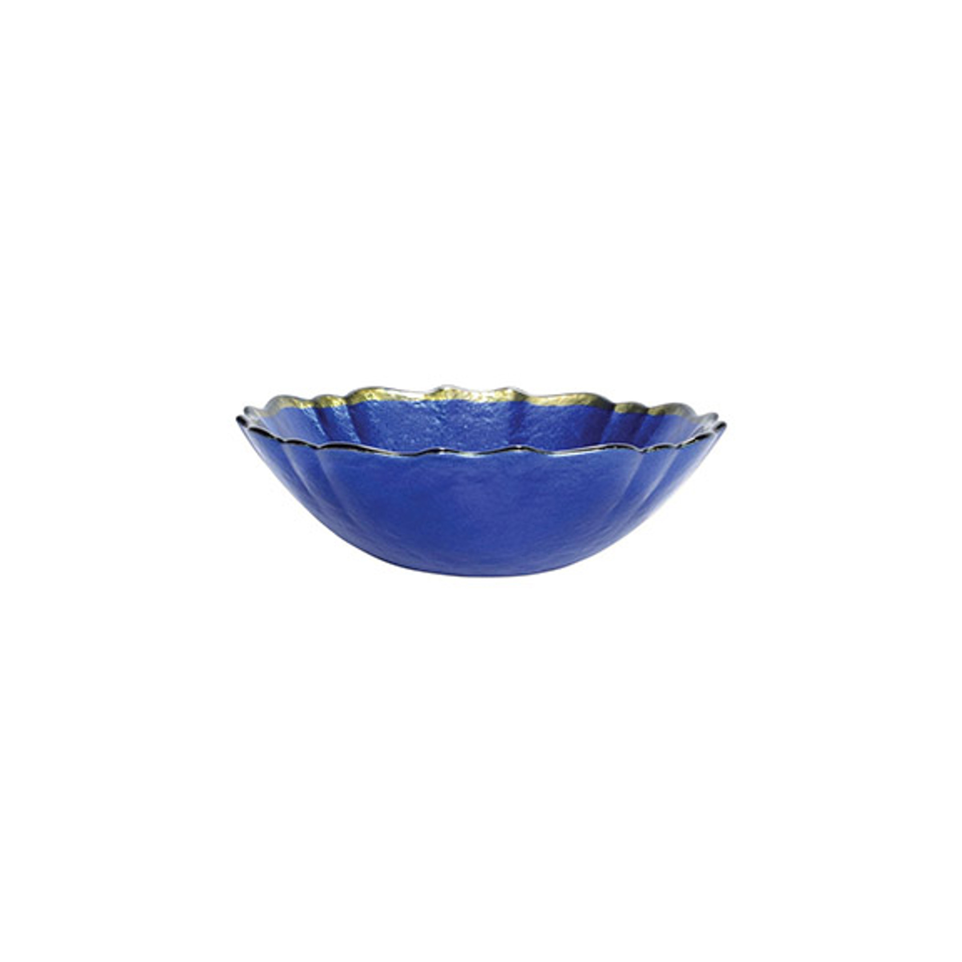 Viva Vietri Baroque Glass Cobalt Small Bowl Set Of 4 Distinctive Decor