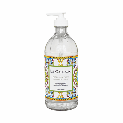 Le Cadeaux Hand Wash In A Glass Bottle Fig And Olive