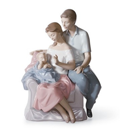 Lladro A Circle Of Love Young Family Figurine