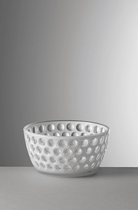 Mario Luca Giusti Lente Acrylic Snack Cereal Bowl White