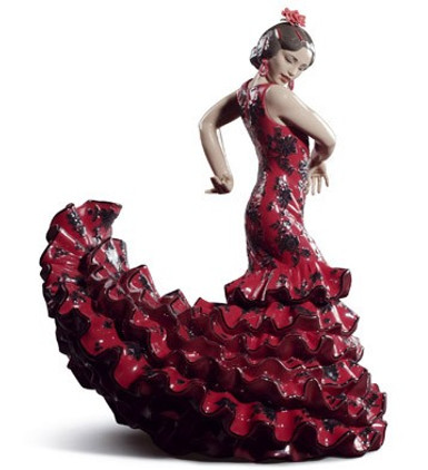 Lladro Flamenco Flare (Red) Figure