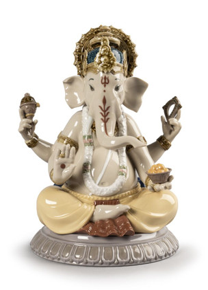 Lladro Lord Ganesha Sculpture