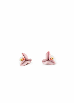 Lladro Lola Stud Earrings (Pink & Red)