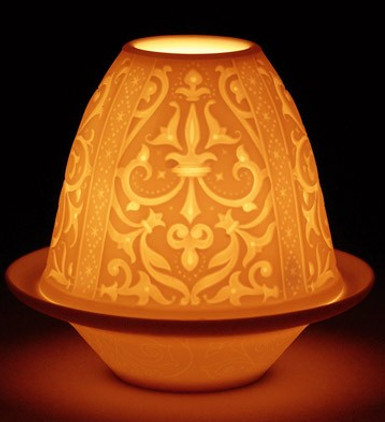 Lladro Lithophane Votive Light Renaissance