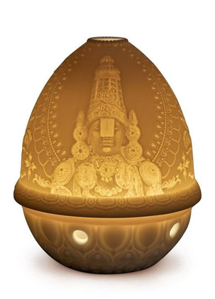 Lladro Lithophane Votive Light - Lord Balaji