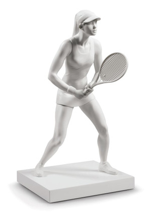Lladro Lady Tennis Player Figure