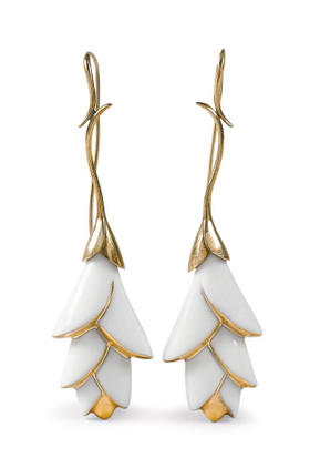 Lladro Heliconia Long Earrings