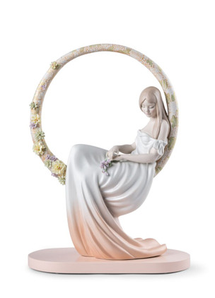 Lladro In Her Thoughts Sculpture