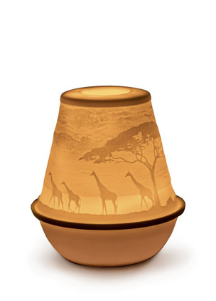 Lladro Lithophane Votive Light-African Savannah