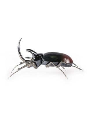 Lladro Rhinoceros Beetle Sculpture