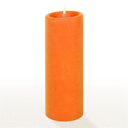 Lucid Liquid Candles Orange 3x8 Pillar Candle