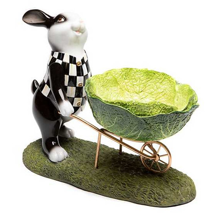 MacKenzie Childs Cabbage Garden Bunny Cart