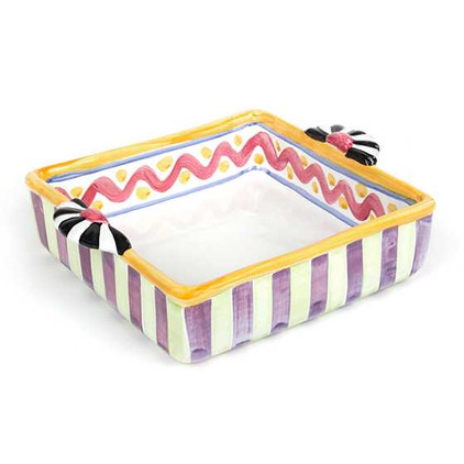 MacKenzie Childs Piccadilly 8 Square Baking Dish