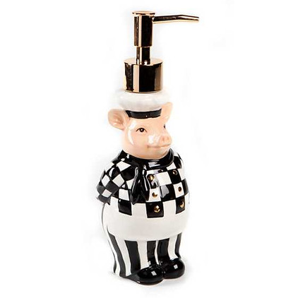 MacKenzie Childs Chef Pigeen Pump Dispenser