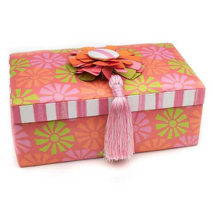 MacKenzie Childs Grapefruit Twist Jewelry Box