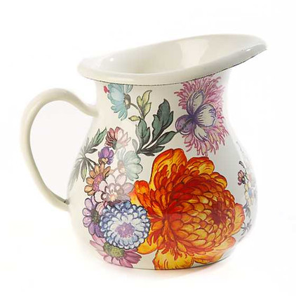 MacKenzie Childs Flower Market Creamer - White