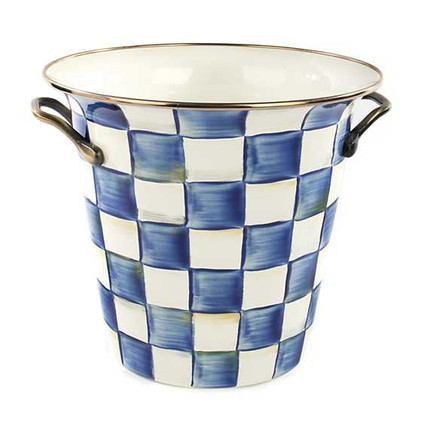 MacKenzie Childs Royal Check Enamel Wine Cooler